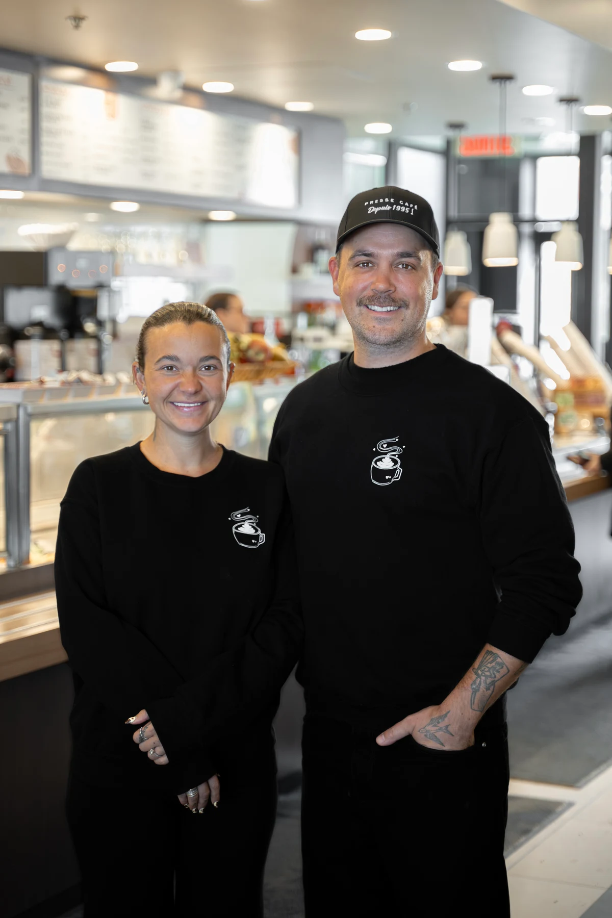 Fanny Saint-Pierre et Tommy Lemieux-Cloutier, propriétaires du Presse Café Rimouski