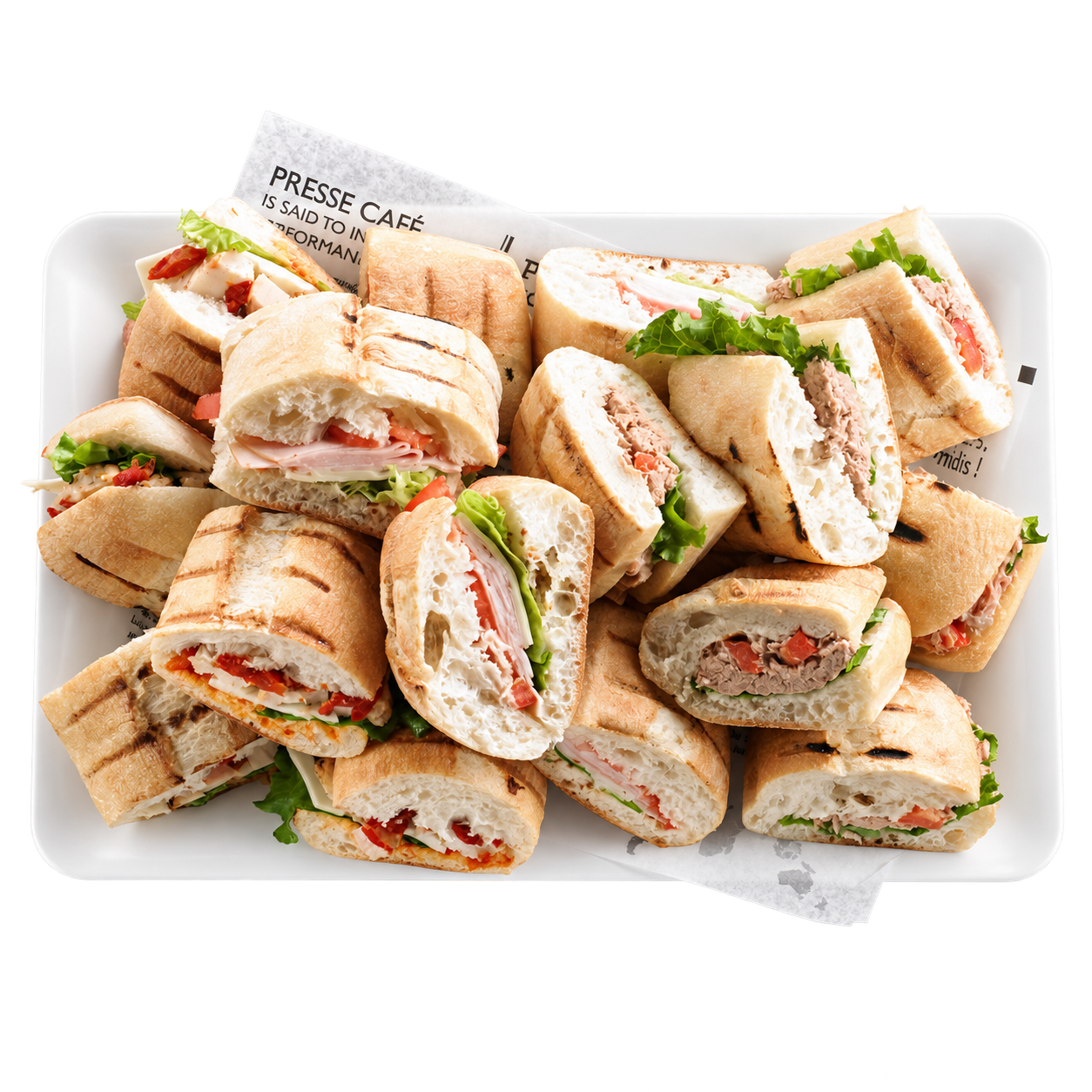 Plateau de presswiches assortis Presse Café